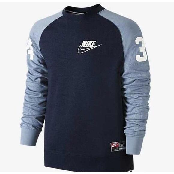 Nike Mens Knows Crew Mesh Sweatshirt Size M